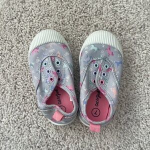Cat & Jack Unicorn Print Slip On Shoes size toddler 7